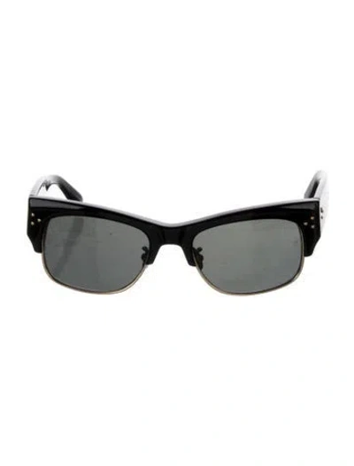 Pre-owned Linda Farrow Wayfarer Tinted Sunglasses In Black