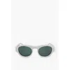 Linda Farrow Dries Van Noten Oval Sunglasses With See Through Frame