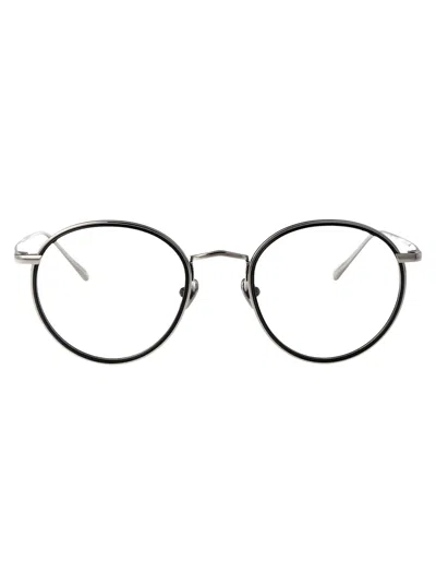 LINDA FARROW LINDA FARROW WHITEGOLD/BLACK/OPTICAL TITANIUM GLASSES
