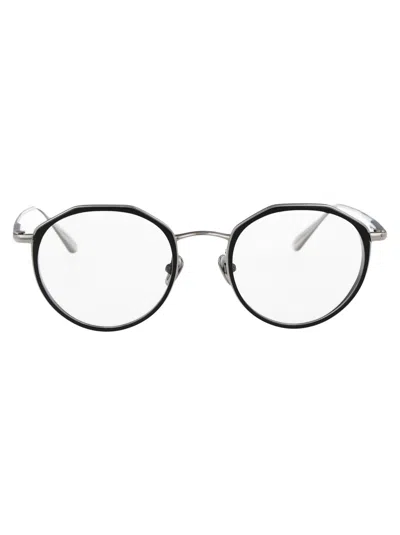 LINDA FARROW LINDA FARROW WHITEGOLD/BLACK/OPTICAL TITANIUM GLASSES