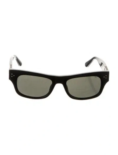 Pre-owned Linda Farrow X Alessandra Ambrosio Wayfarer Sunglasses In Black