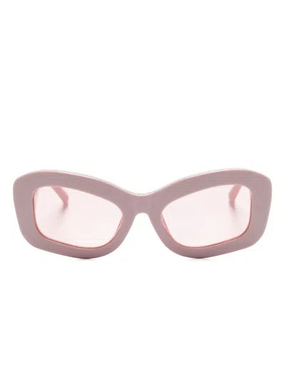 Linda Farrow X Attico Harry Sonnenbrille In Pink