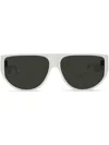 Linda Farrow X Charli Howard Elodie Oversize-frame Sunglasses In White