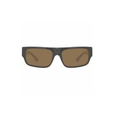 Linda Farrow X Dries Van Noten Rectangular Sunglasses In Black
