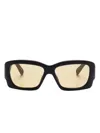 Linda Farrow X Jacquemus Square-frame Sunglasses In ブラック