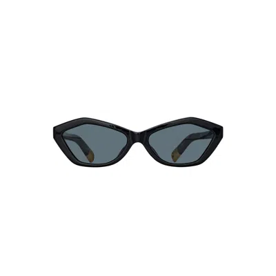 Linda Farrow X Jacquemus Bambino Angular Sunglasses In Black