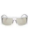 Linda Farrow X The Attico Andre Oversize Sunglasses In Neutrals