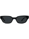 Linda Farrow X Magda Butrym X Magda Butrym Rectangle-frame Sunglasses In Black