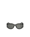 Linda Farrow X Sara Shakeel Debbie Rectangle Framed Sunglasses In Black