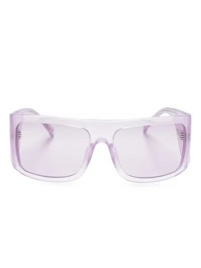 Linda Farrow X The Attico Andre Oversize-frame Sunglasses In Purple