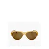 Linda Farrow Dries Van Noten Aviator Sunglasses With See Through Frame
