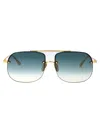 Linda Farrow Seren Sunglasses In Gold