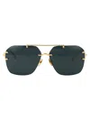 Linda Farrow Reyner Titanium Sunglasses In Green