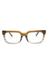Linda Farrow Yoan Rectangle-frame Glasses In Brown