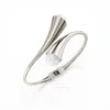 Linda Fiore Women's Bella Silver Bangle With Large Freshwater Pearls In Silver