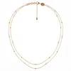 Linda Fiore Women's Gold / White Ava Double Pearl Necklace Gold