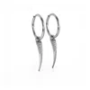 Linda Fiore Women's Horn Earrings Sterling Silver