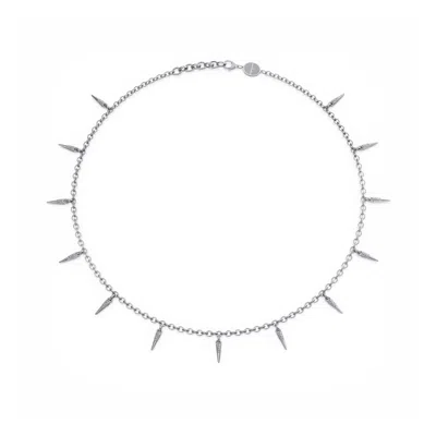 Linda Fiore Women's Horn Necklace Sterling Silver