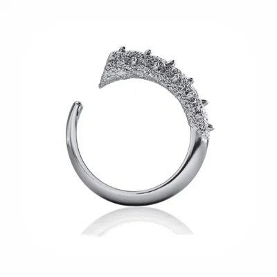 Linda Fiore Women's Horn Ring Sterling Silver