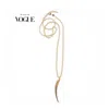 Linda Fiore Women's Long Necklace With Horn Pendant, Gold Vermeil