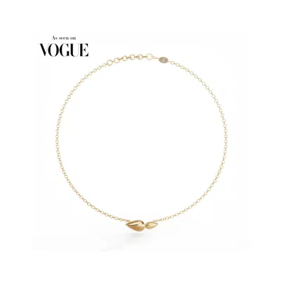 Linda Fiore Women's Lotus Necklace Gold Vermeil