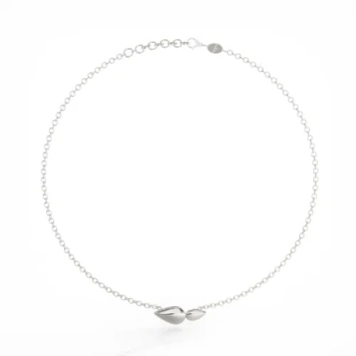 Linda Fiore Women's Lotus Necklace, Silver
