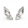 Linda Fiore Women's Lotus Silver Stud Earrings In Silver