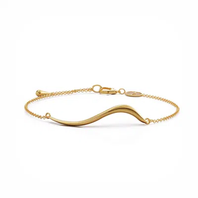 Linda Fiore Women's Swirl Bracelet Gold Vermeil