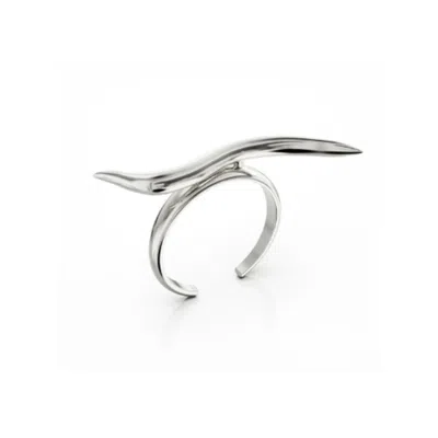 Linda Fiore Women's Swirl Ring Silver