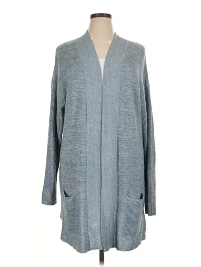 Pre-owned Linda Matthews Cardigan Sweater In Gray