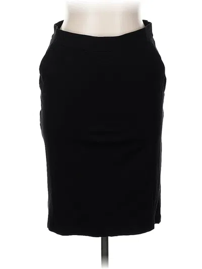 Pre-owned Linda Matthews Formal Skirt In Black