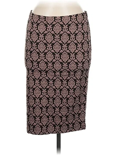 Pre-owned Linda Matthews Formal Skirt In Burgundy