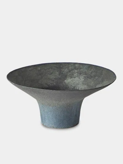 Linda Ouhbi 04/2025 Hand-built Stoneware Vase (16in/41cm) In Gray