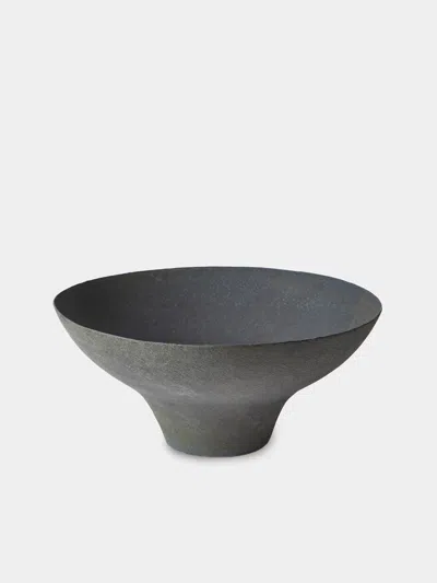 Linda Ouhbi 10/2025 Hand-built Stoneware Vase (16in/41cm) In Blue