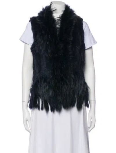 Pre-owned Linda Richards Vest In Blue