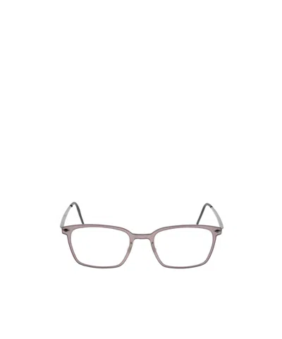 Lindberg 6536 Rectangular-frame Glasses In Purple