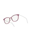 Lindberg 6647 - Pink & Silver Glasses
