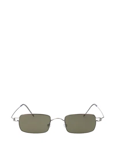 Lindberg 8220 Rectangle-frame Sunglasses In Green