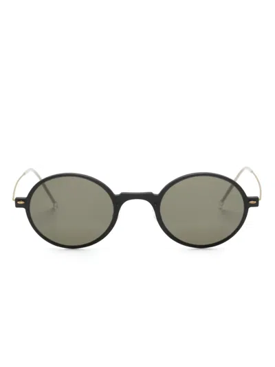 Lindberg 8339 Round-frame Sunglasses In Green