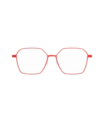 Lindberg 9624 Strip Titanium Eyeglasses In Red