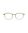 Lindberg 9648 Strip Titanium Eyeglasses In Green