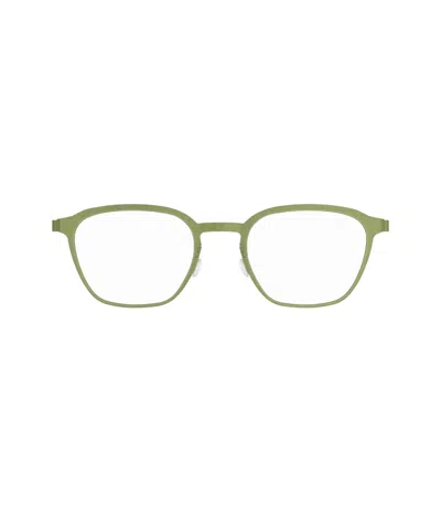 Lindberg 9648 Strip Titanium Eyeglasses In Green