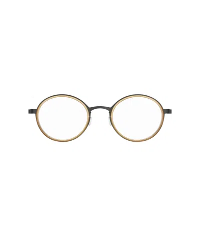 Lindberg 9707 Strip Titanium Eyeglasses In Black