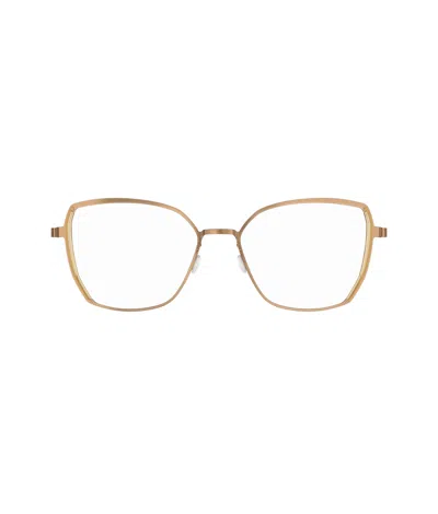 Lindberg 9862 Strip Titanium Eyeglasses In Gold