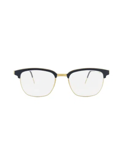 Lindberg 9863 - Gold & Black Glasses In Animal Print