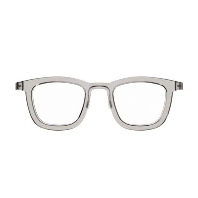 Lindberg Acetanium 1065 Al21 K282 P10 Light Grey Translucent Light Grey Eyeglasses In Gray