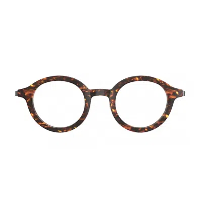 Lindberg Acetanium 1269 Round Tortoise Acetanium 1269 Eyeglasses In Burgundy