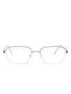 Lindberg Roman Square-frame Glasses In Silver