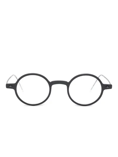 Lindberg Round Metal Frames Glasses In Black