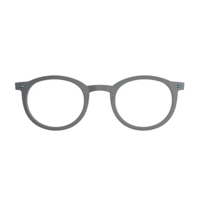 Lindberg Black N. O.w. 6636 Titanium Round Sunglasses In Gray